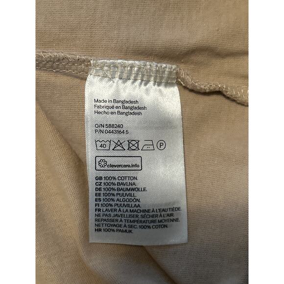 GUC Divided Men's Tan T Shirt Short Sleeve 100% Cotton Soft Size XL - Picture 4 of 5